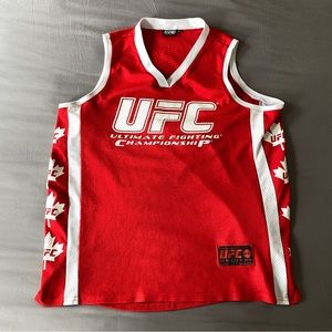 UFC Ultimate Fight Championship Sleeveless Tank Top Basketball Rare Jersey XL